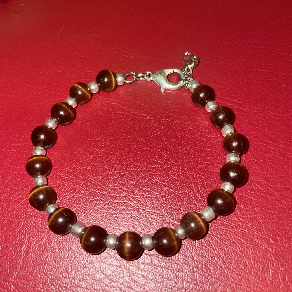 Tiger eye adjustable bracelet